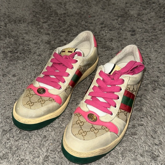 Gucci Screener Sneakers (Pre-owned size 41) Women’s 11 - Picture 1 of 8